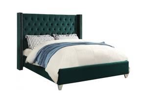 Aiden Green Velvet Bed by Meridian Furniture