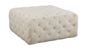 Ariel Cream Velvet Ottoman Bench by Meridian Furniture