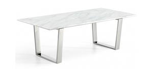 Carlton Chrome Stainless Steel Coffee Table by Meridian Furniture