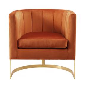 Carter Cognac Velvet Accent Chair by Meridian Furniture
