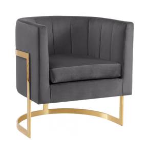 Carter Grey Velvet Accent Chair by Meridian Furniture