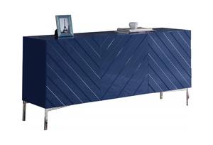 Collette Navy Blue Wood Sideboard Buffet by Meridian Furniture