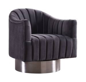Farrah Grey Velvet Accent Chair by Meridian Furniture