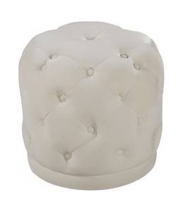 Harper Cream Velvet Ottoman Stool by Meridian Furniture