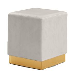 Jax Cream Velvet Ottoman Stool by Meridian Furniture