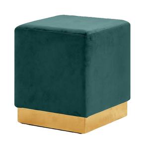 Jax Green Velvet Ottoman Stool by Meridian Furniture