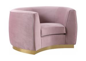 Julian Pink & Gold Velvet Chair by Meridian Furniture