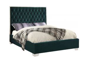 Lexi Green Velvet Bed by Meridian Furniture