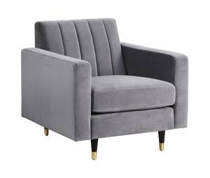 Lola Grey Velvet Chair by Meridian Furniture