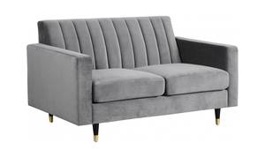 Lola Grey Velvet Loveseat by Meridian Furniture