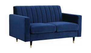Lola Navy Blue Velvet Loveseat by Meridian Furniture