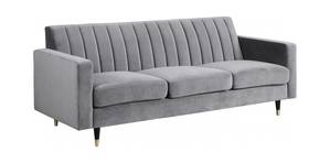 Lola Grey Velvet Sofa by Meridian Furniture