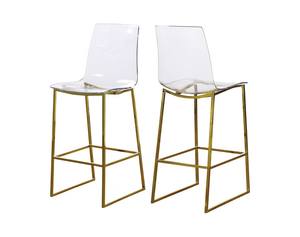 Lumen Gold Counter Stool (Set of 2) by Meridian Furniture