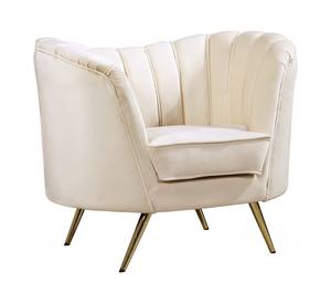 Margo Cream Velvet Chair by Meridian Furniture