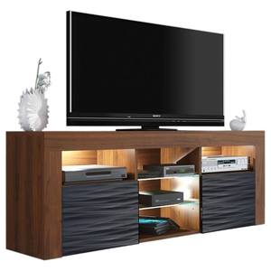 Milano 145 Walnut & Wavy Modern 58" TV Stand by Meble Furniture
