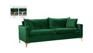 Naomi Green Velvet Sofa by Meridian Furniture