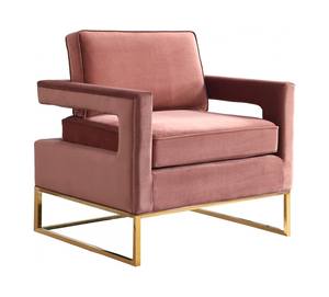 Noah Pink Velvet Accent Chair by Meridian Furniture