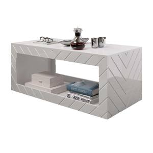 [Floor Sample] Paris Modern 47 Inch White Coffee Table by Meble Furniture