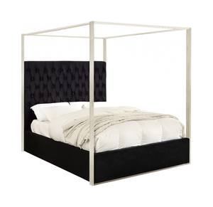 Porter Black Velvet Bed by Meridian Furniture