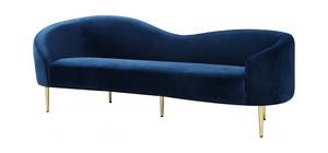 Ritz Navy Blue Velvet Sofa by Meridian Furniture