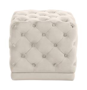 Stella Cream Velvet Ottoman Stool by Meridian Furniture