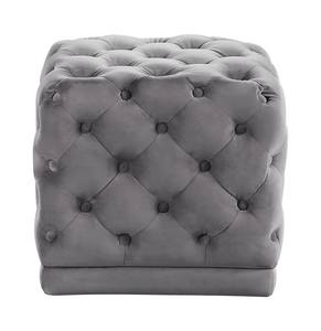 Stella Grey Velvet Ottoman Stool by Meridian Furniture