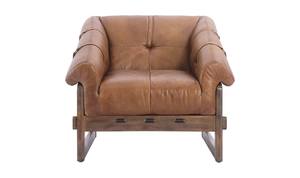 Bellos Open Road Brown Leather Accent Chair by Moe's Home Collection