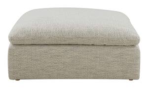 Clay Neverfear Fabric Coastside Sand Ottoman by Moe's Home Collection