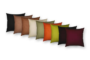 Ibiza Suede Texture Decorative Throw Pillow by Prestige