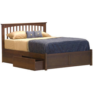 Mission Espresso Platform Bed by Atlantic Furniture