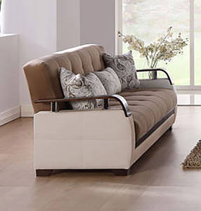 Natural Naomi Light Brown Loveseat by Bellona