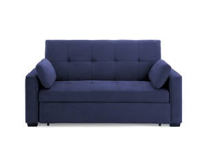 Nantucket Loveseat Sleeper (Queen Size) Navy by Night & Day Furniture
