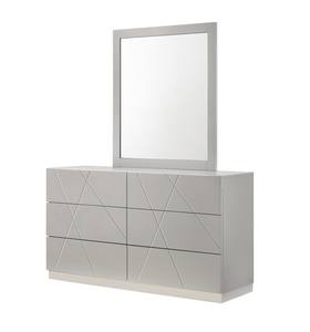 Naples Gray Dresser and Mirror by J&M Furniture