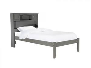 Newport Atlantic Gray Bookcase Platform Bed by Atlantic Furniture