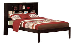 Newport Espresso Bookcase Platform Bed by Atlantic Furniture