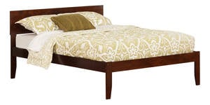Orlando Antique Walnut Platform Bed by Atlantic Furniture