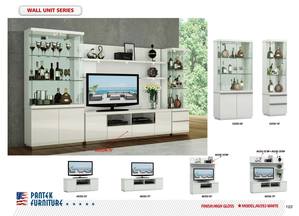 AV 292-75 Inch White 75 Inch TV Bench by Pantek Furniture