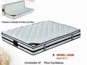 US-626 10 Inch Pillow Top Inner Spring Mattress by Pantek Furniture