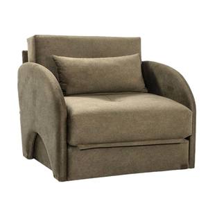 Easy-Flip Deluxe Chair Bed Beige Fabric by Prestige Furnishings