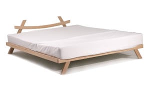 [Floor Sample] Kyoto Platform Bed Full Size - Solid Beech Wood Hand Rub Natural Oil Finish by Comfort Pure