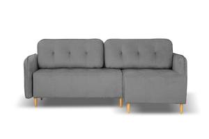 Lauri Sectional Sofa Sleeper (Queen Size) Dark Gray by Prestige Furnishings