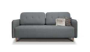 Lauri Sofa Bed Sleeper (Queen Size) w/Storage Dark Gray by Prestige Furnishings