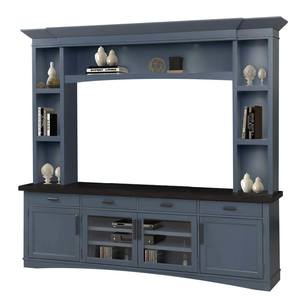 Americana Modern Denim 92 Inch TV Console w/Hutch & Led Lights by Parker House Furniture