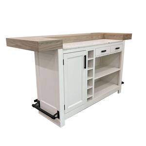 Americana Modern Dining Bar Complete 78 Inch w/Quartz by Parker House Furniture