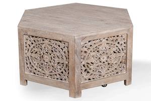 [NYC Deal] Crossings Eden Hexagonal Cocktail Table by Parker House Furniture