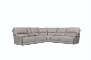 Whitman Verona Linen Power Recliner Sectional by Parker House Furniture