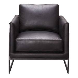 Luxley Club Chair Onyx Black Leather by Moe's Home Collection