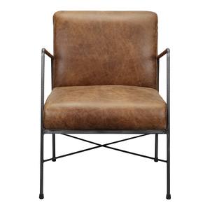 Dagwood Leather Arm Chair Open Road Brown Leather by Moe's Home Collection