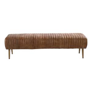 Endora Bench Open Road Brown Leather by Moe's Home Collection