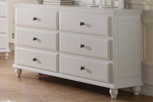 F4351 White Birch Veneer Dresser by Poundex